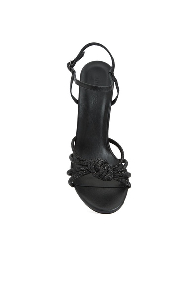  Divarese Kadın Siyah Abiye Sandalet