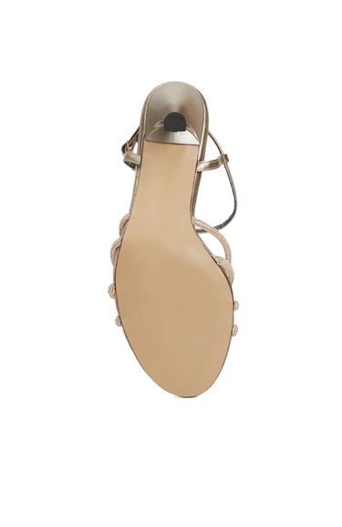  Divarese Kadın Gold Abiye Sandalet