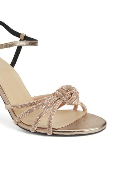  Divarese Kadın Gold Abiye Sandalet