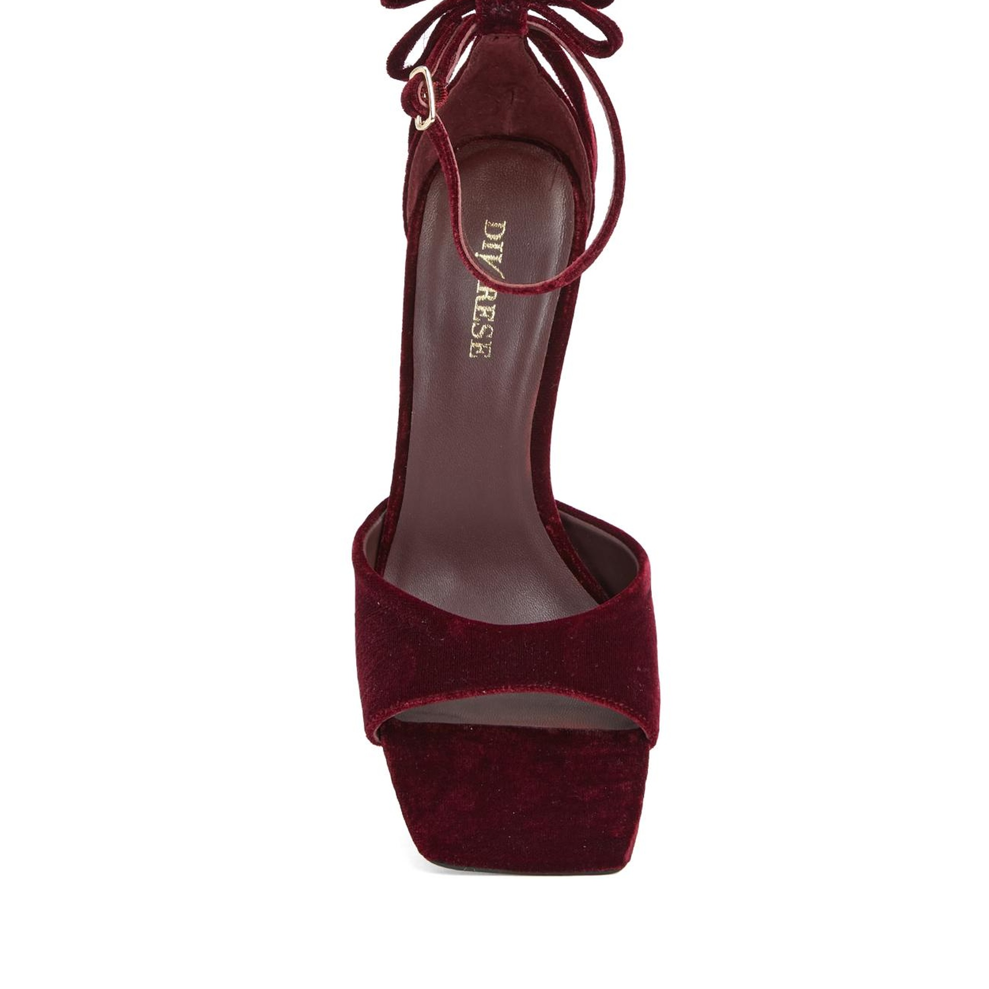 Divarese Kadın Bordo Bantlı Sandalet