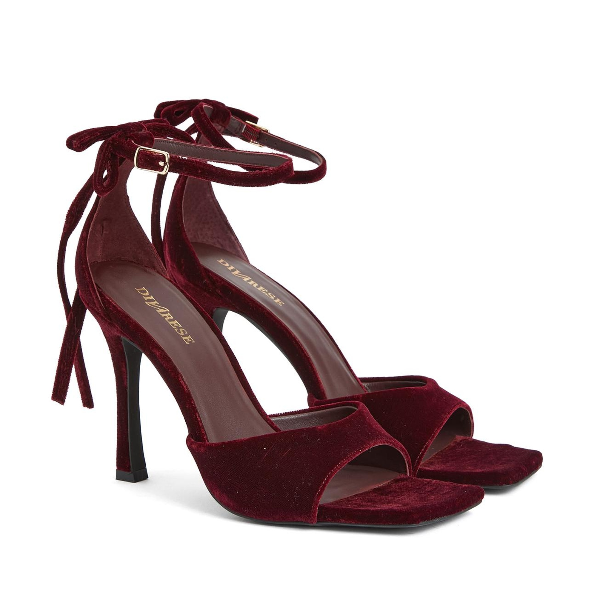 Divarese Kadın Bordo Bantlı Sandalet