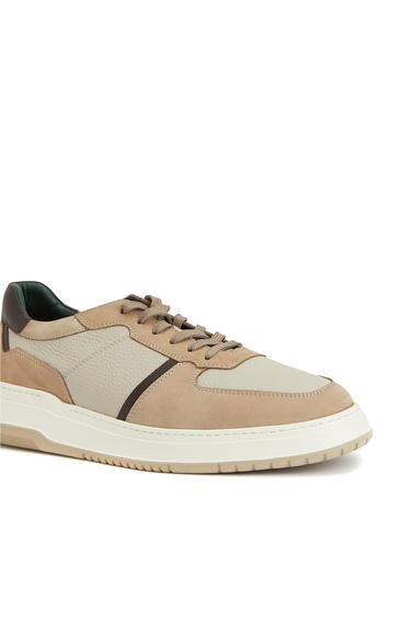  George Hogg Erkek Bej Deri Sneaker