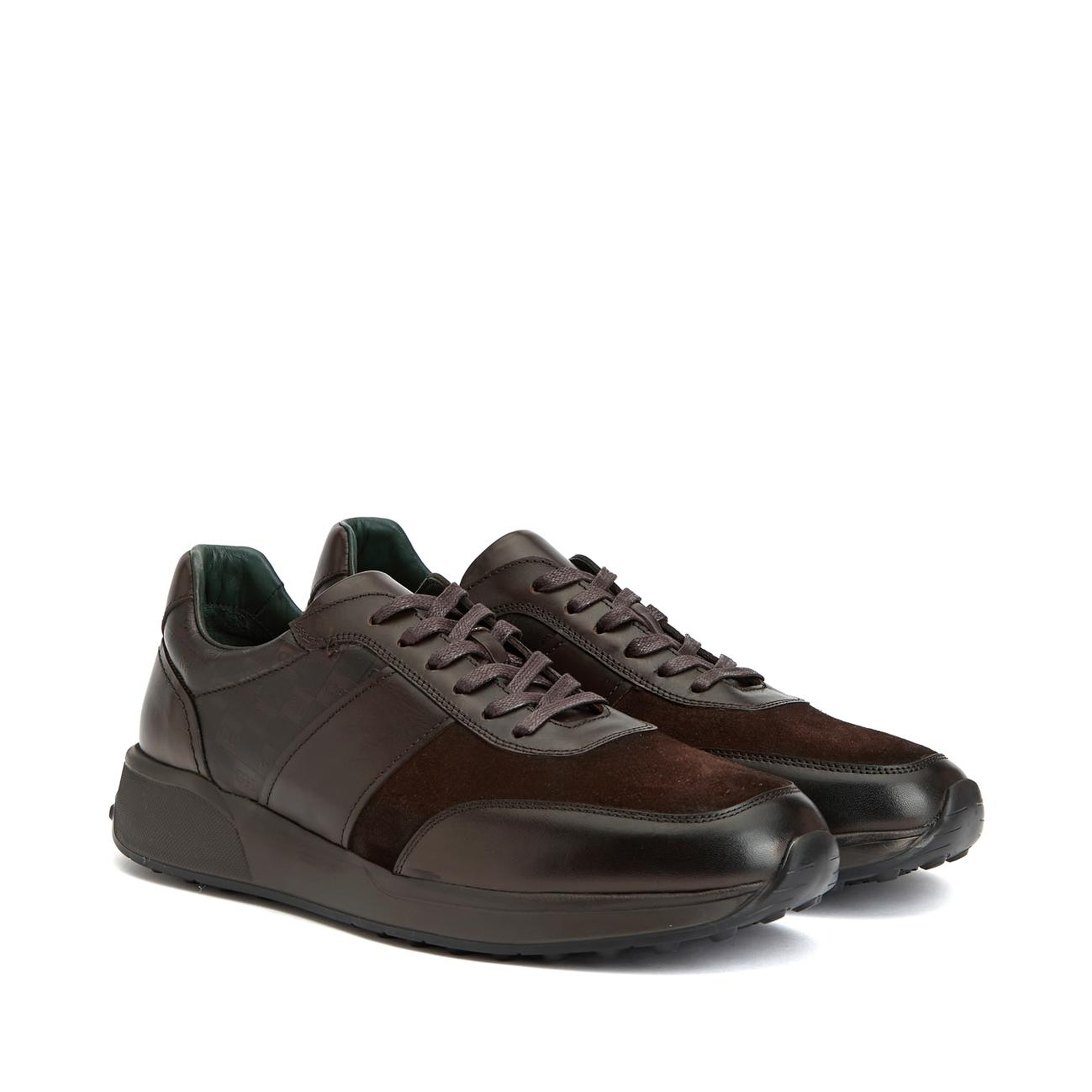 George Hogg Erkek Kahverengi Deri Sneaker