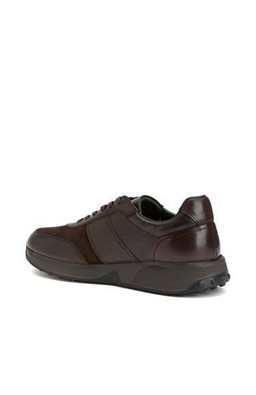  George Hogg Erkek Kahverengi Deri Sneaker