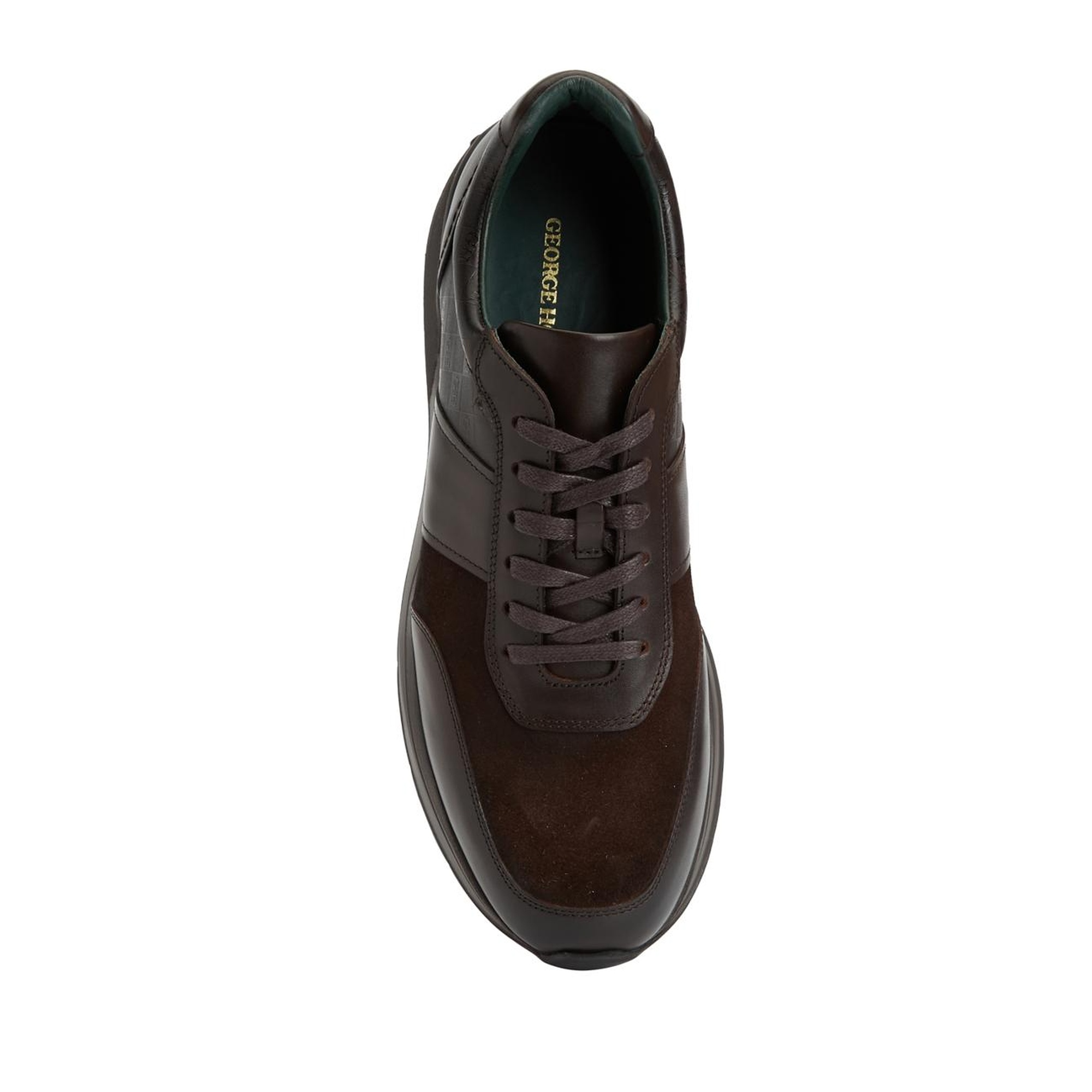 George Hogg Erkek Kahverengi Deri Sneaker