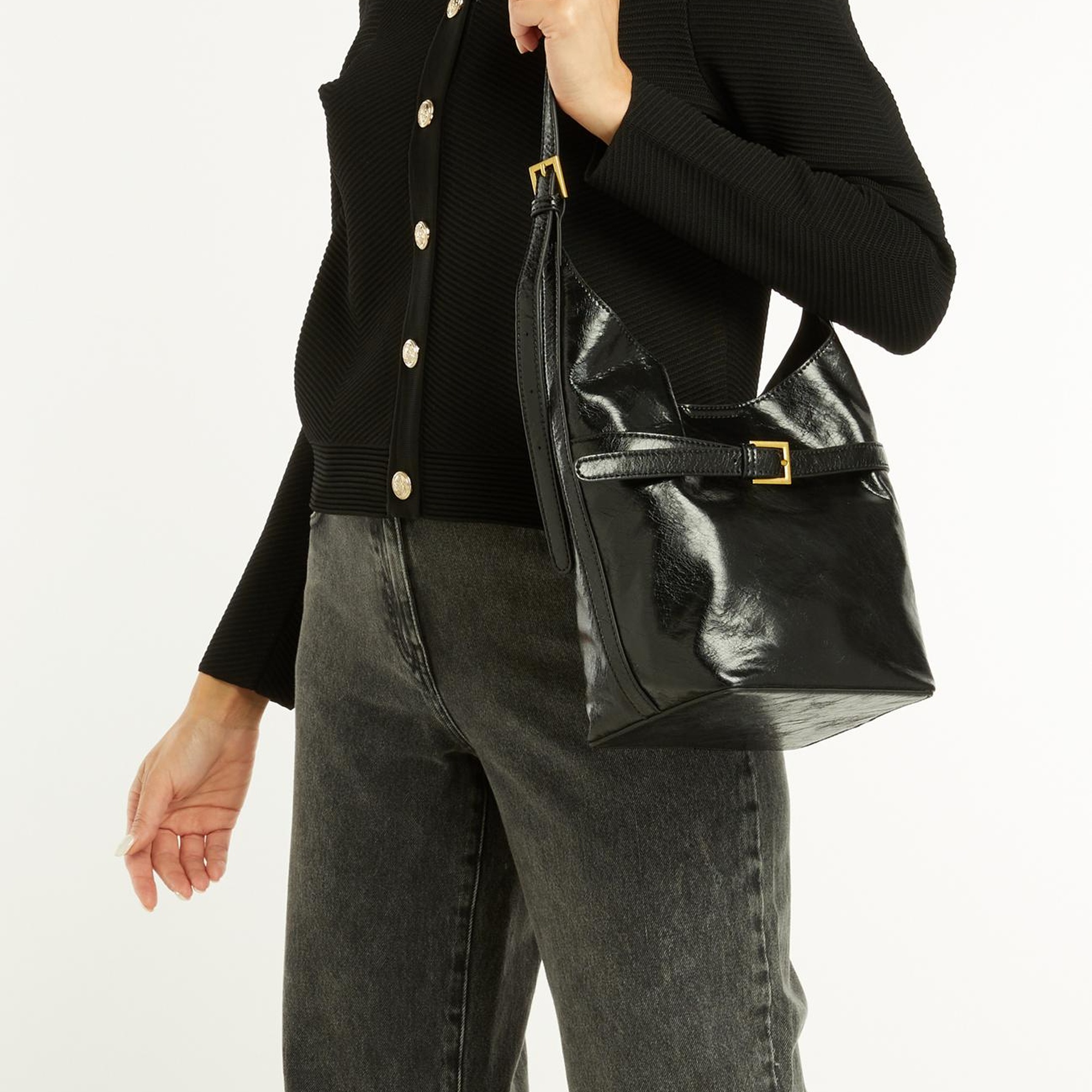 Divarese Kadın Siyah Postacı Çanta