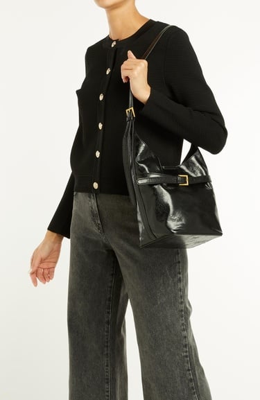  Divarese Kadın Siyah Postacı Çanta