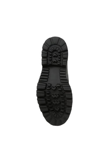  George Hogg Erkek Siyah Baskılı Deri Loafer