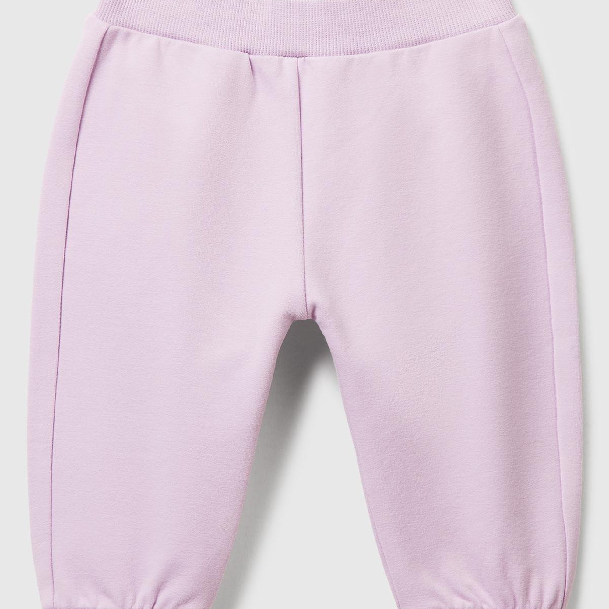 Bebek Lila Altı Kulaklı ve Hayvan İşlemeli Ribanalı Eşofman Altı