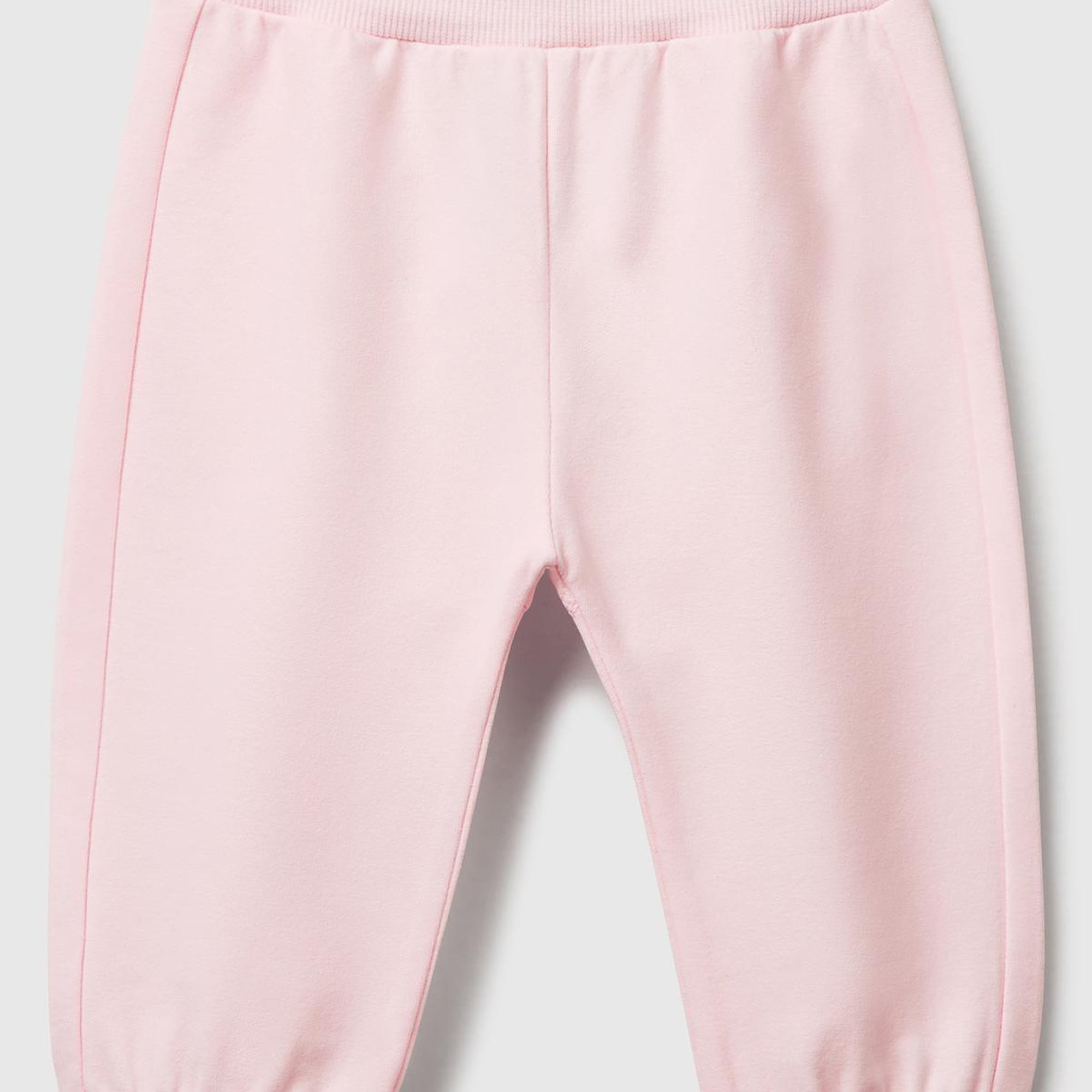 Bebek Pembe Altı Kulaklı ve Hayvan İşlemeli Ribanalı Eşofman Altı