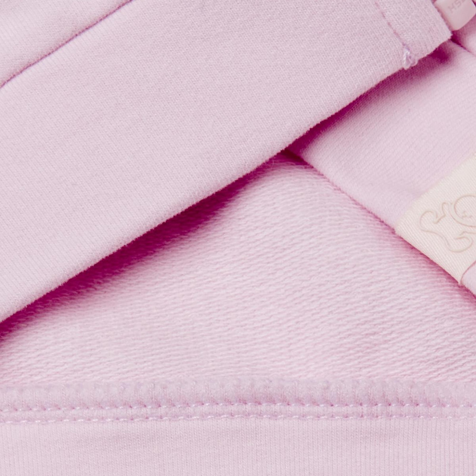 Bebek Lila Logo Etiketli Fermuarlı Kulaklı Kapüşonlu Sweatshirt