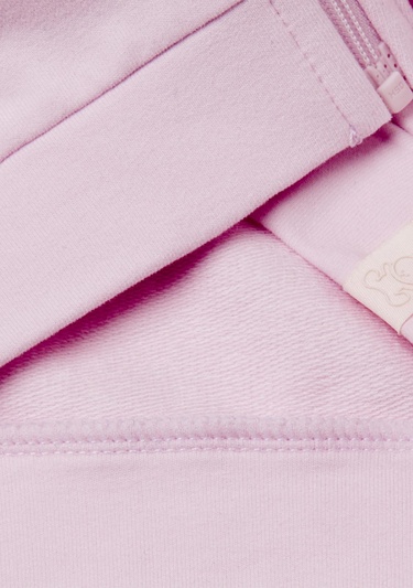  Bebek Lila Logo Etiketli Fermuarlı Kulaklı Kapüşonlu Sweatshirt