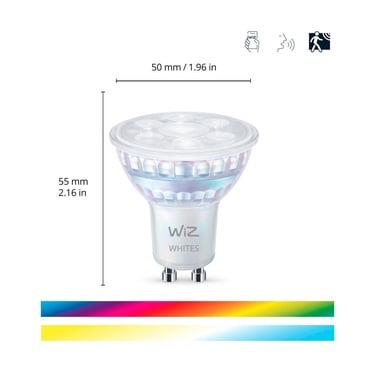  Wiz RGB Spot Ampul 50W GU10 Cam