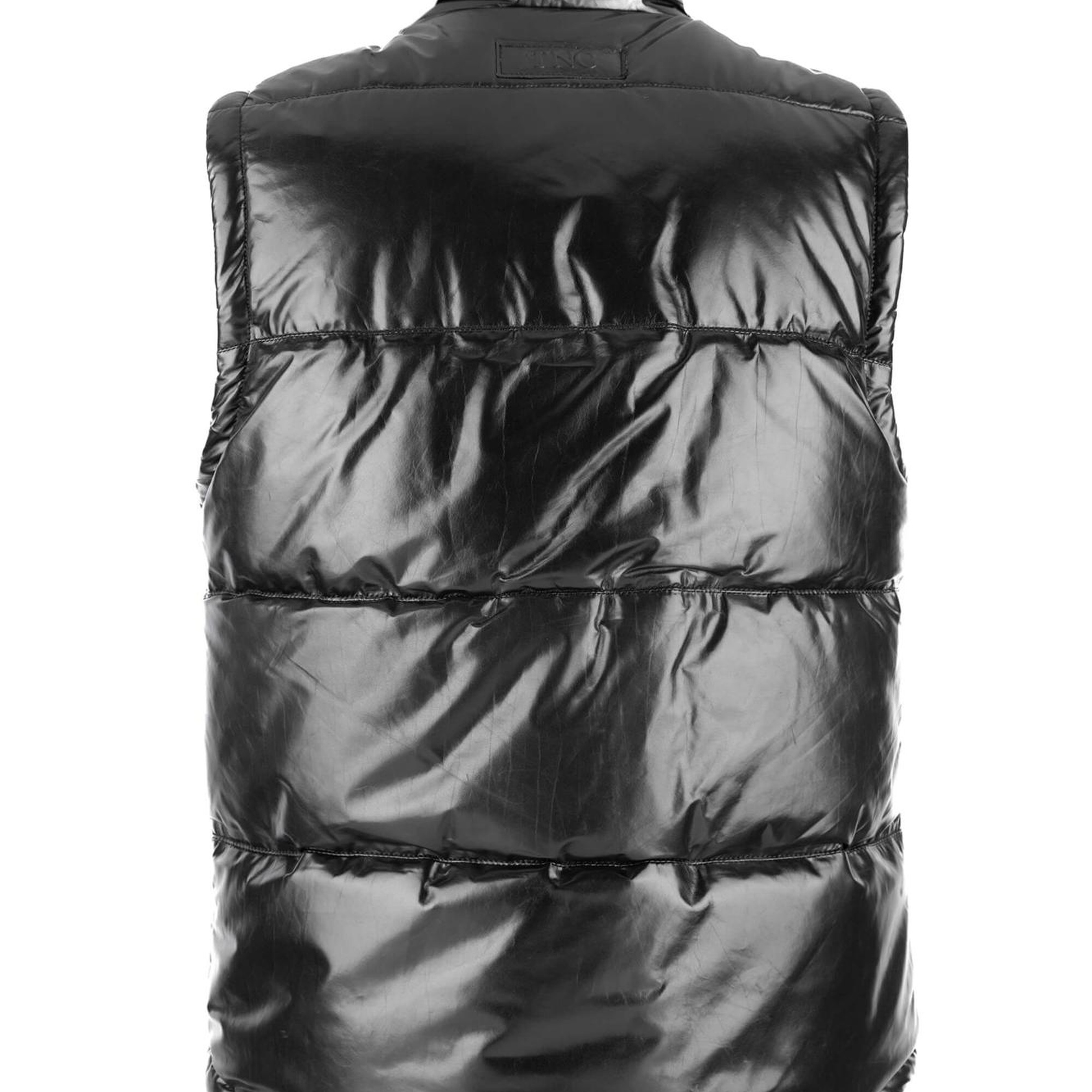 Tamer Tanca Erkek Hakiki Deri Siyah Yelek Deri Mont