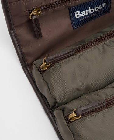  Barbour Wax Hanging Washbag Organizer