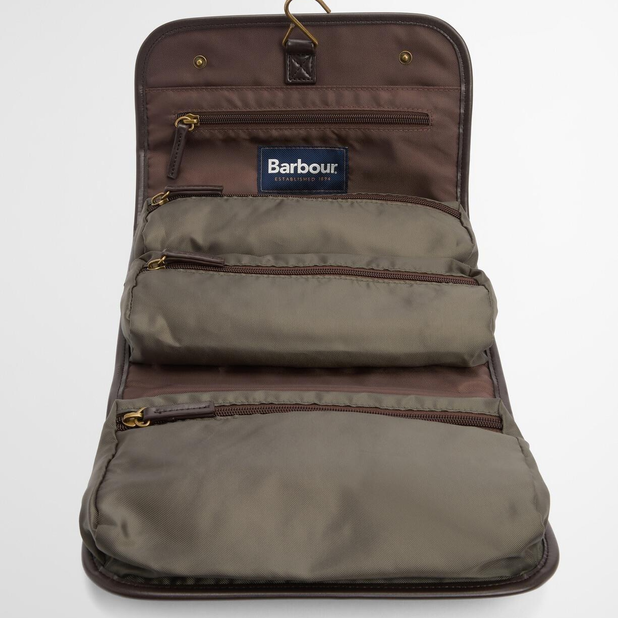 Barbour Wax Hanging Washbag Organizer