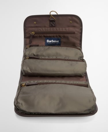  Barbour Wax Hanging Washbag Organizer