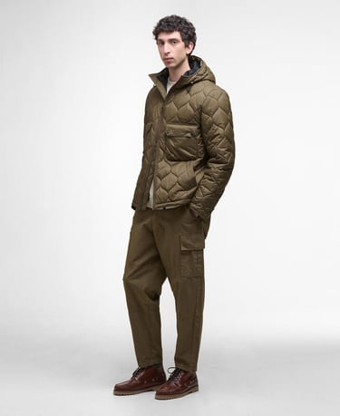  Barbour Re-Engineered Hooded Spey Kapitone Ceket
