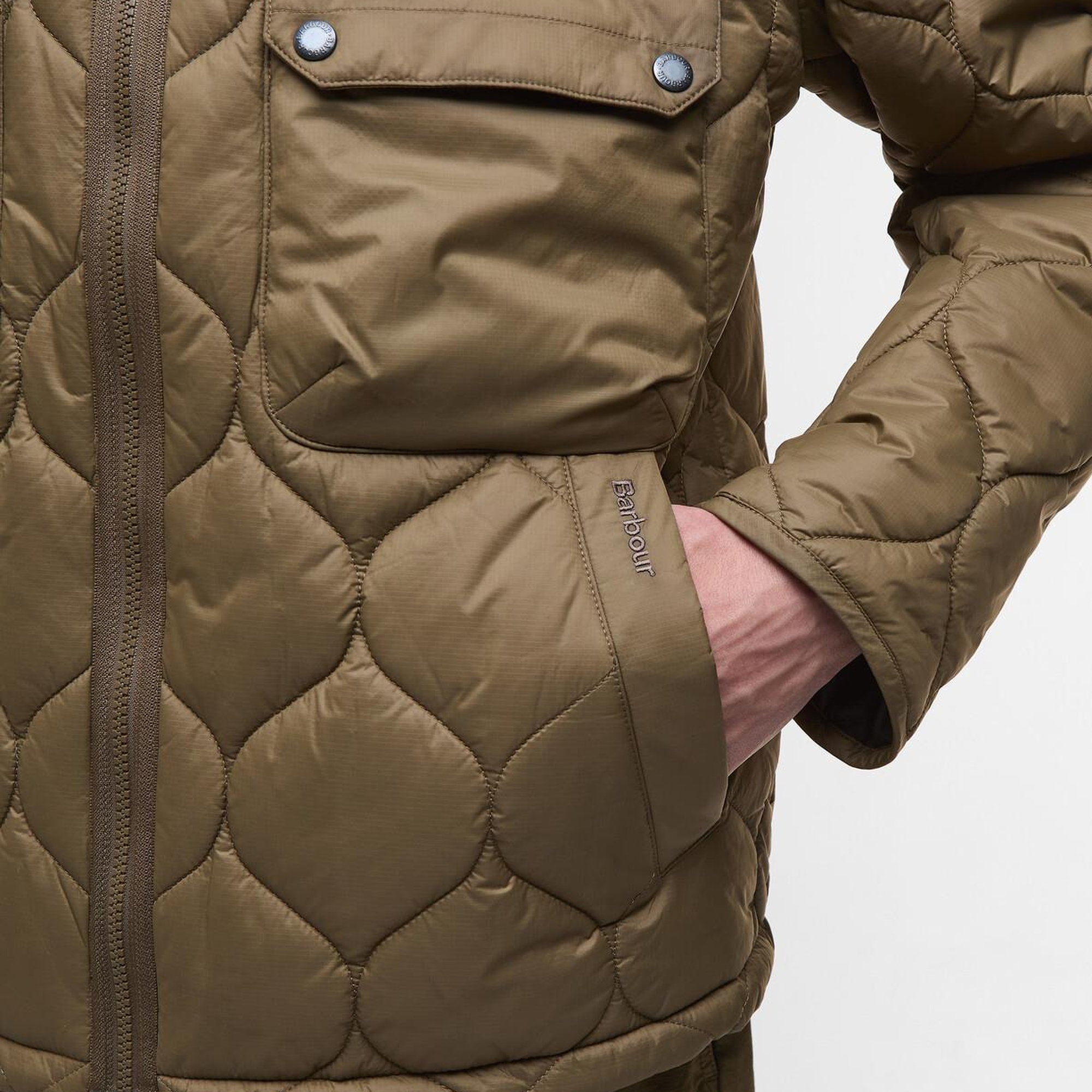 Barbour Re-Engineered Hooded Spey Kapitone Ceket