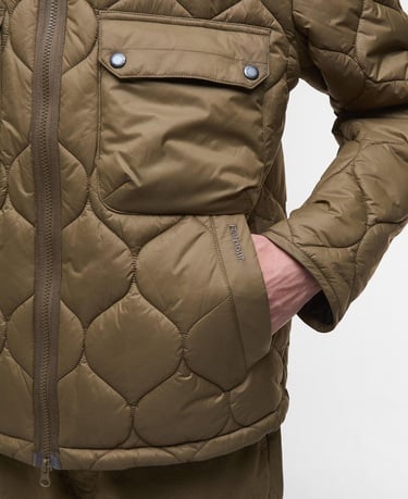  Barbour Re-Engineered Hooded Spey Kapitone Ceket