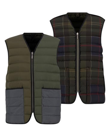  Barbour Reversible Down Filled Yelek