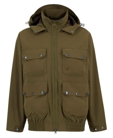  Barbour Re-Engineered Hooded Showerproof Flight Bedale Ceket