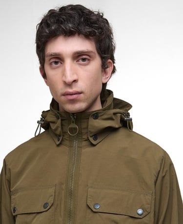  Barbour Re-Engineered Hooded Showerproof Flight Bedale Ceket