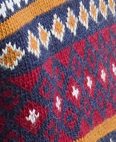  Barbour Patchwork Fair Isle Crew Neck Kazak