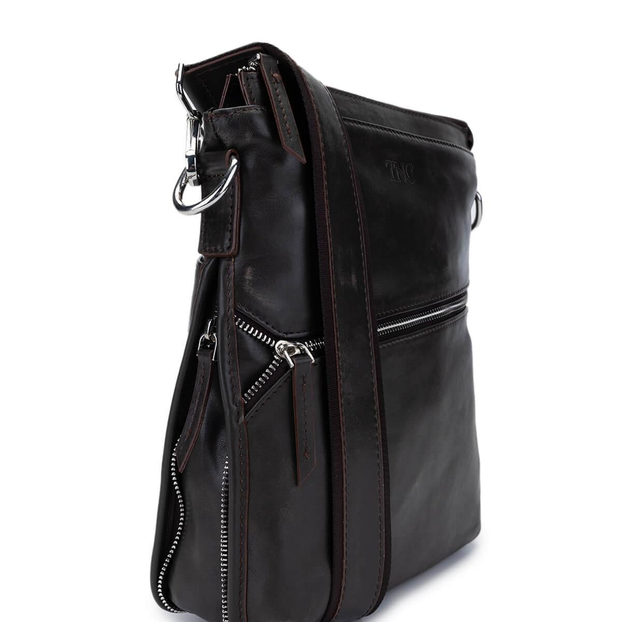 Tamer Tanca Erkek Hakiki Deri Viski Eskitme Postacı Çanta