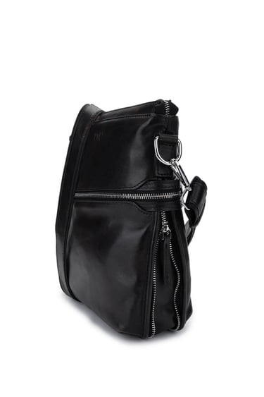  Tamer Tanca Erkek Hakiki Deri Siyah Eskitme Postacı Çanta