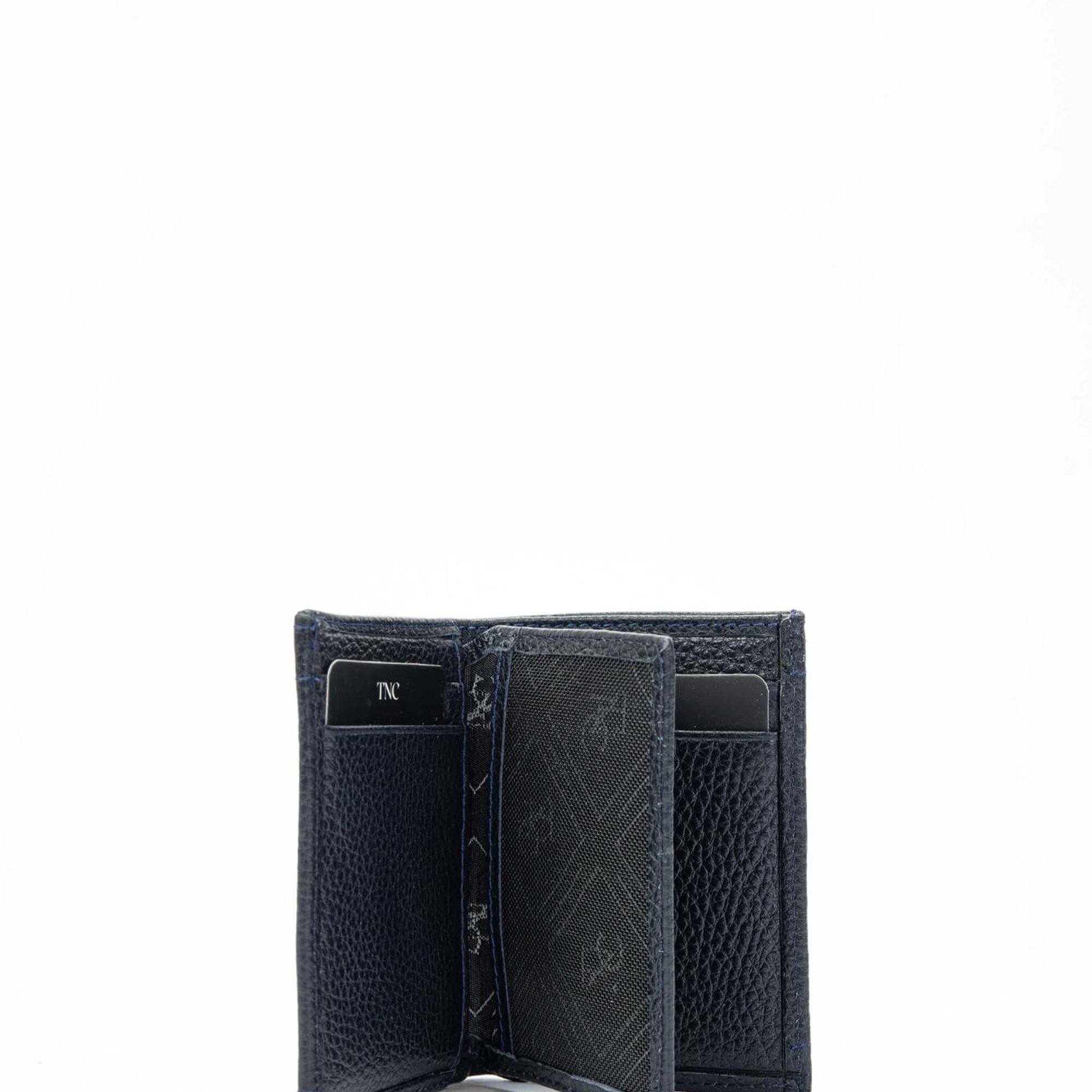 Tamer Tanca Erkek Hakiki Deri Lacivert Cüzdan Cuzdan