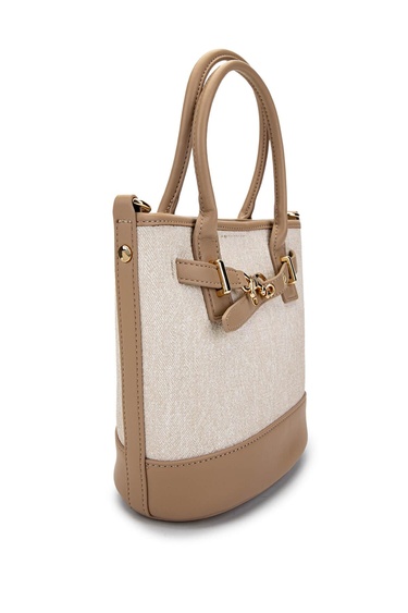  Tamer Tanca Kadın Vegan Bej Omuz Çanta