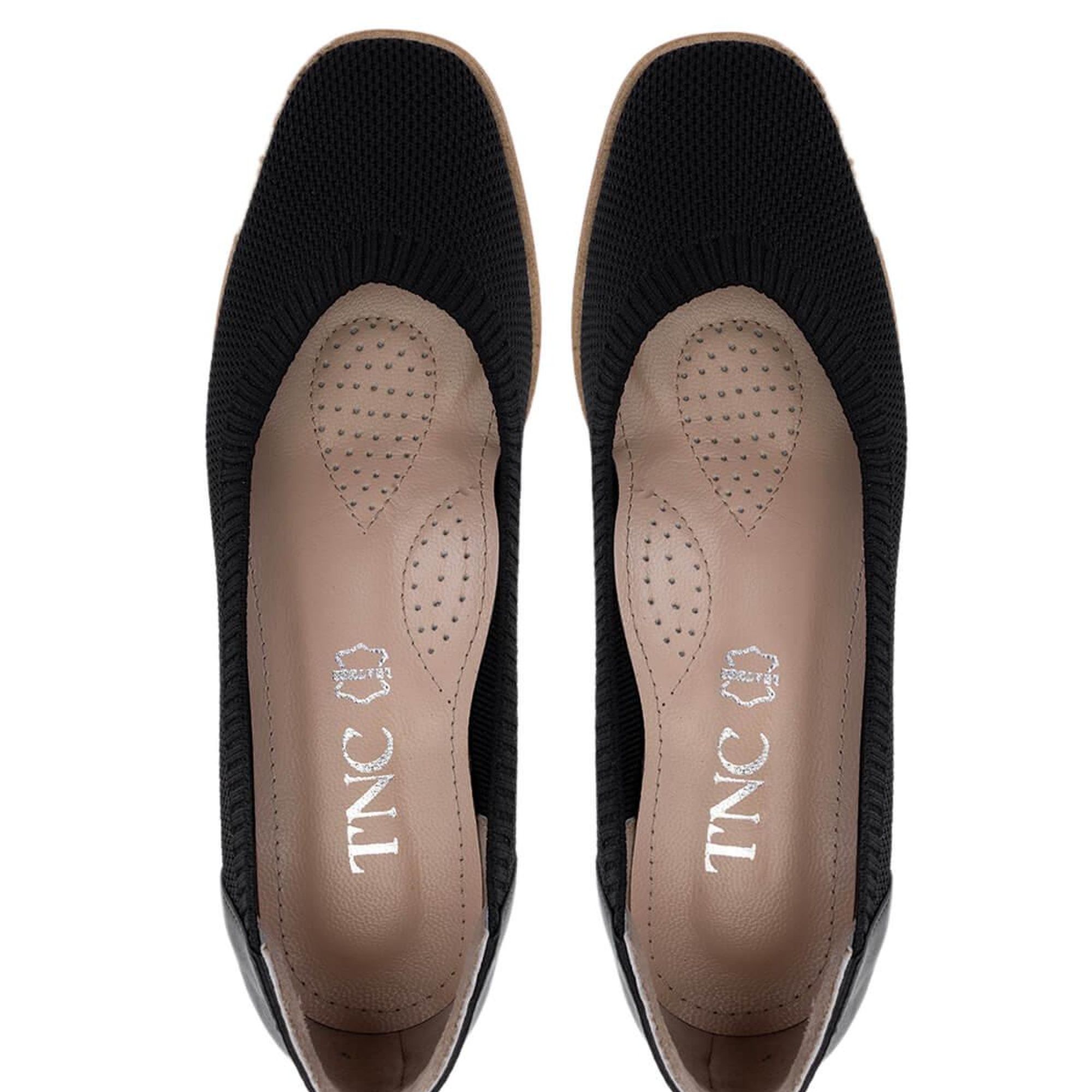 Tamer Tanca Kadın Deri & Tekstil Siyah Topuklu Ayakkabı