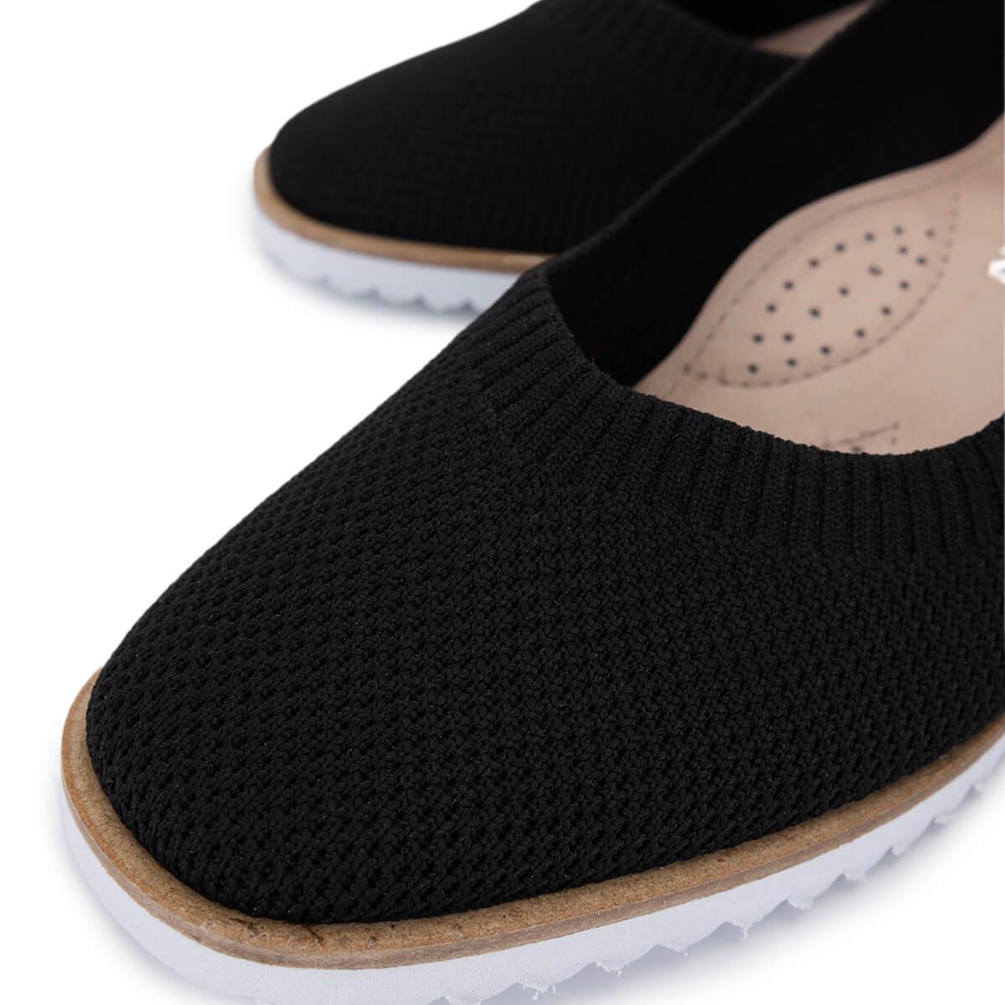 Tamer Tanca Kadın Deri & Tekstil Siyah Topuklu Ayakkabı