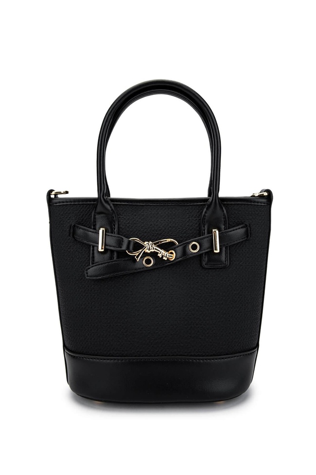  Tamer Tanca Kadın Vegan Siyah Omuz Çanta