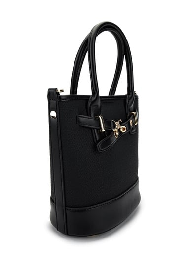  Tamer Tanca Kadın Vegan Siyah Omuz Çanta