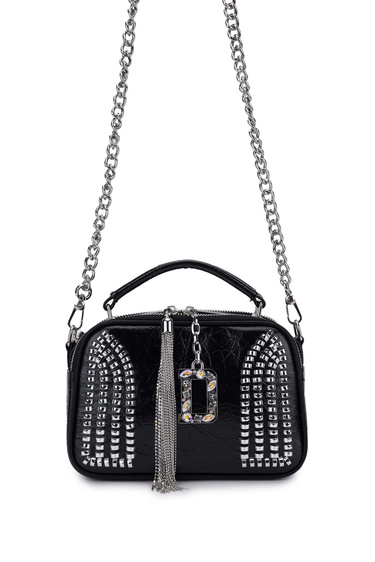  Tamer Tanca Kadın Vegan Siyah Omuz Çanta