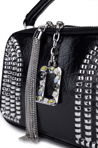  Tamer Tanca Kadın Vegan Siyah Omuz Çanta