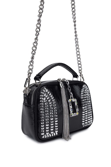  Tamer Tanca Kadın Vegan Siyah Omuz Çanta