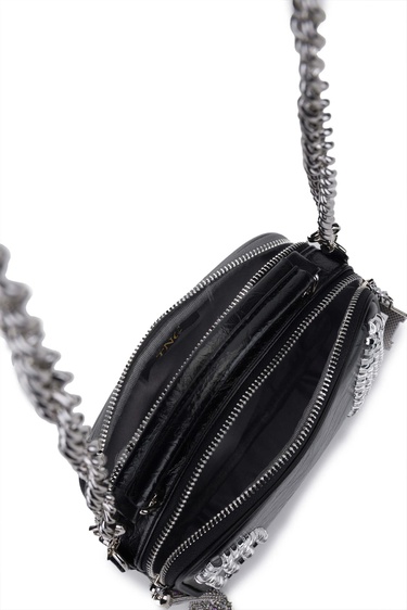  Tamer Tanca Kadın Vegan Siyah Omuz Çanta