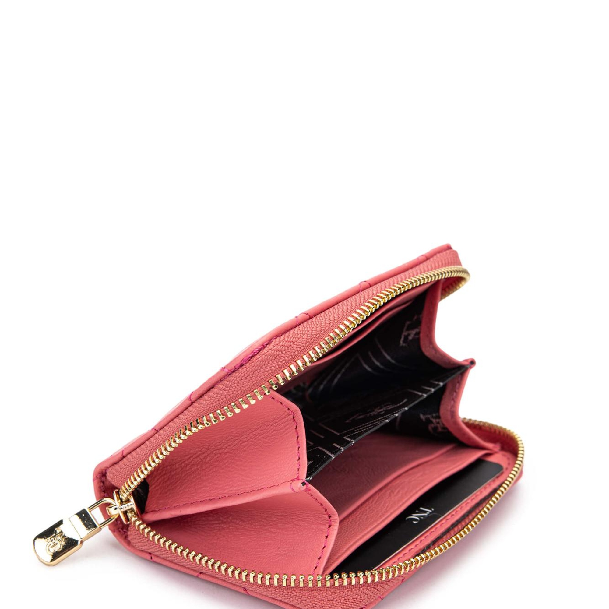 Tamer Tanca Unisex Hakiki Deri Pembe Cüzdan