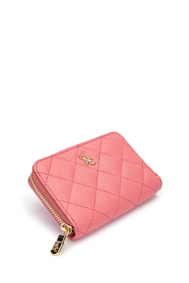  Tamer Tanca Unisex Hakiki Deri Pembe Cüzdan