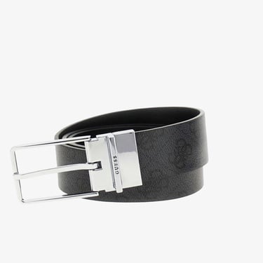  Guess Agueda Çift Taraflı Erkek Siyah Kemer