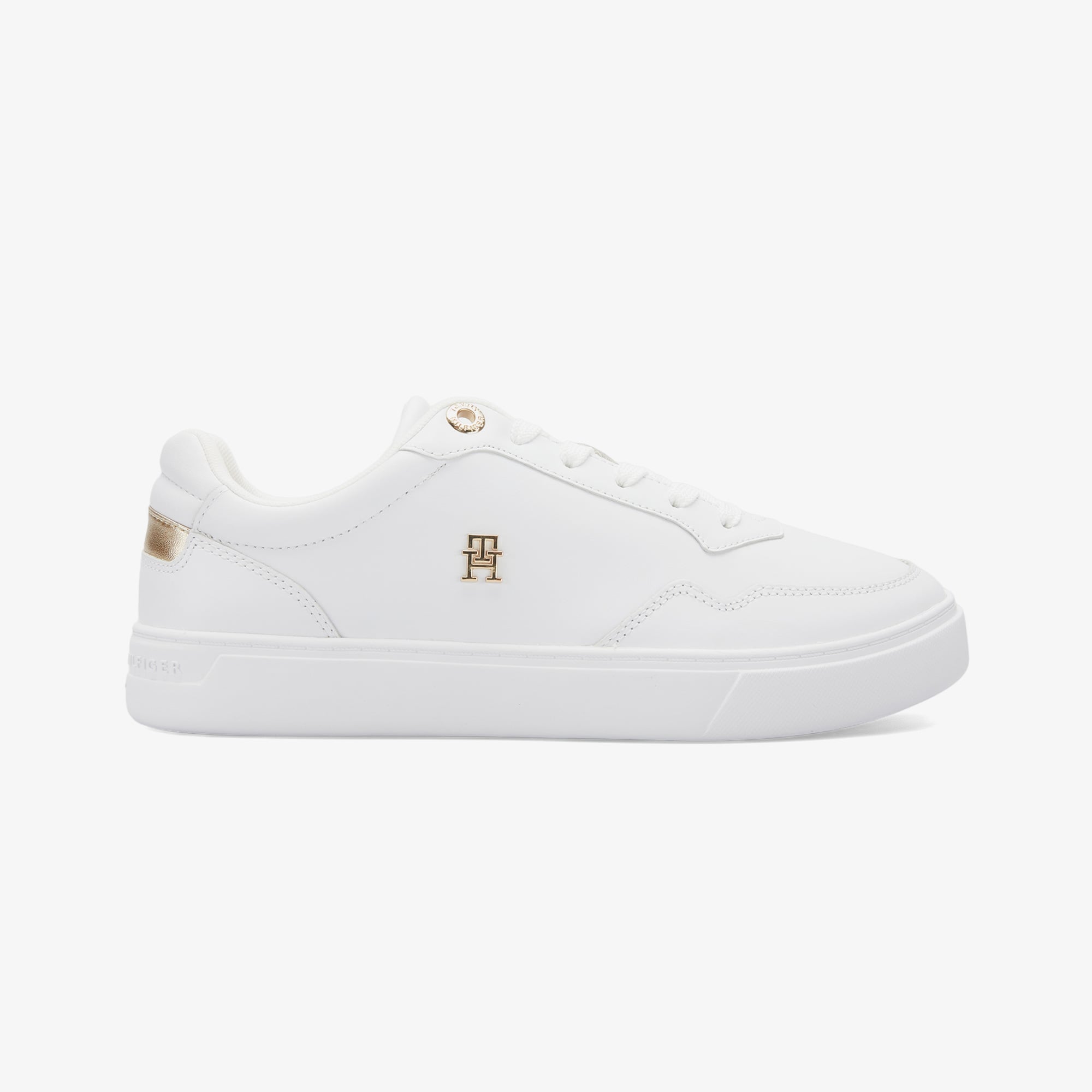 Tommy Hilfiger Essential Elevated Court Kadın Beyaz Sneaker - Görsel 2