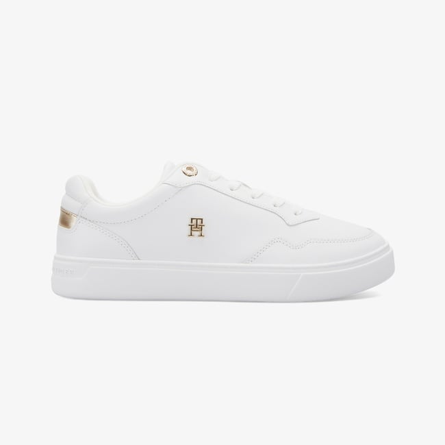  Tommy Hilfiger Essential Elevated Court Kadın Beyaz Sneaker