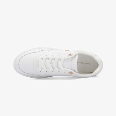  Tommy Hilfiger Essential Elevated Court Kadın Beyaz Sneaker