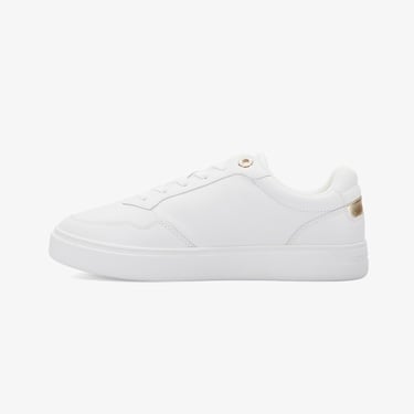  Tommy Hilfiger Essential Elevated Court Kadın Beyaz Sneaker