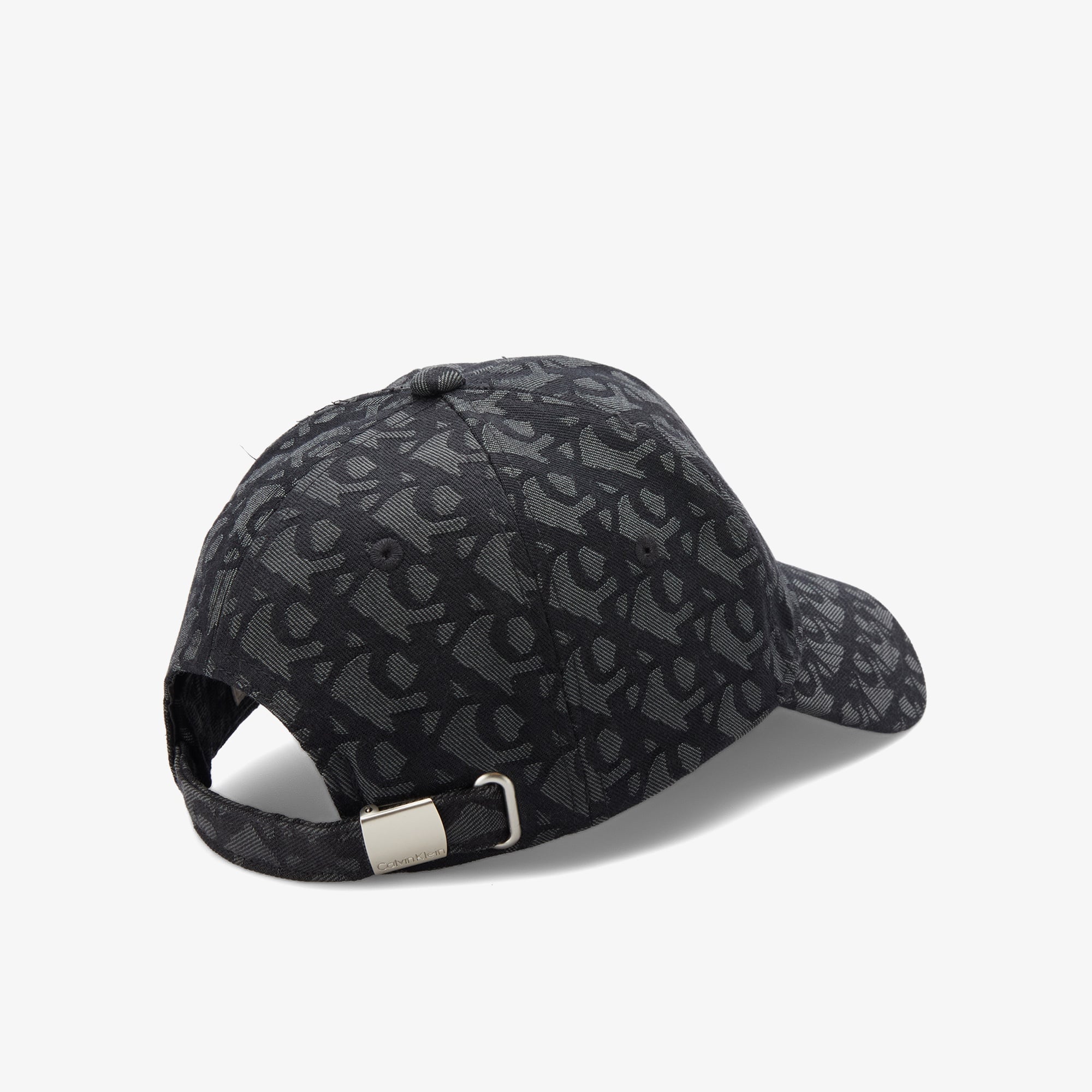Calvin Klein Logo Jacquard Erkek Siyah Şapka