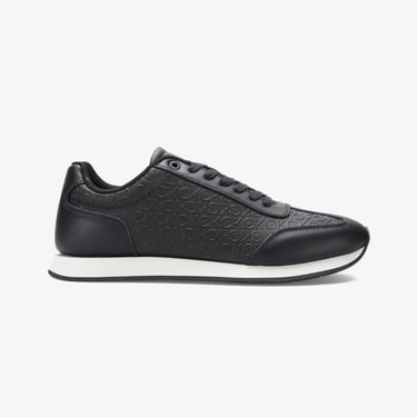  Calvin Klein Low Top Lace Up  Erkek Siyah Sneaker