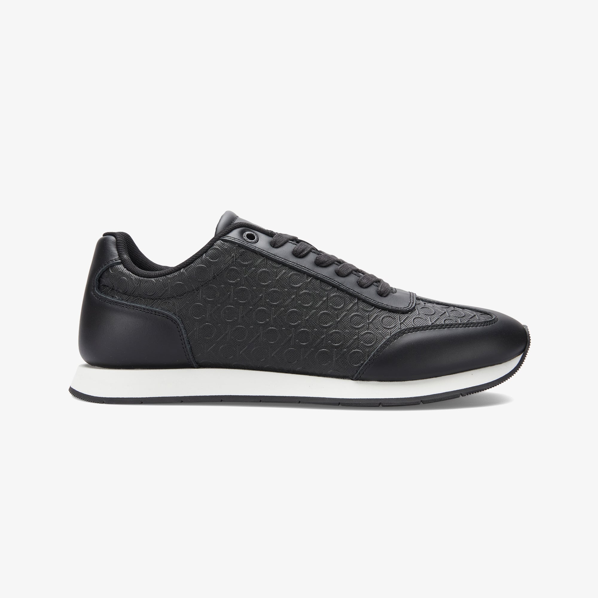  Calvin Klein Low Top Lace Up  Erkek Siyah Sneaker
